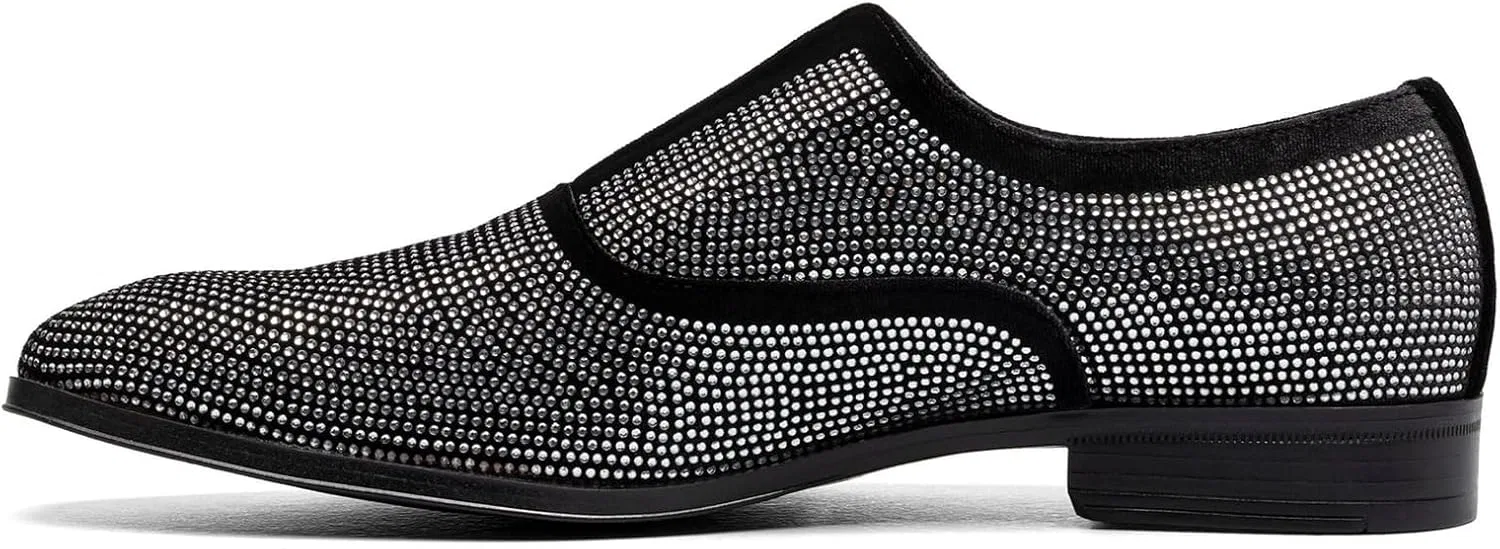 Мужские лоферы Stacy Adams Starleigh Diamante, Black Silver — фото 4