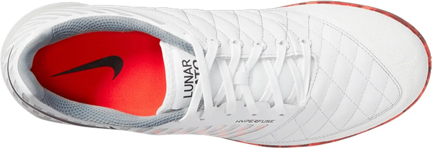 Мужские кроссовки для футзала Nike Lunargato II, White Black Bright Crimson Grey Fog — фото 3