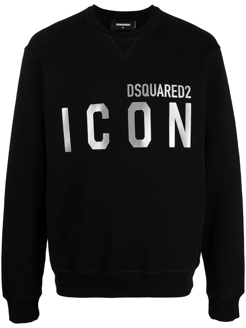 

Толстовка с принтом Icon Dsquared2, черный