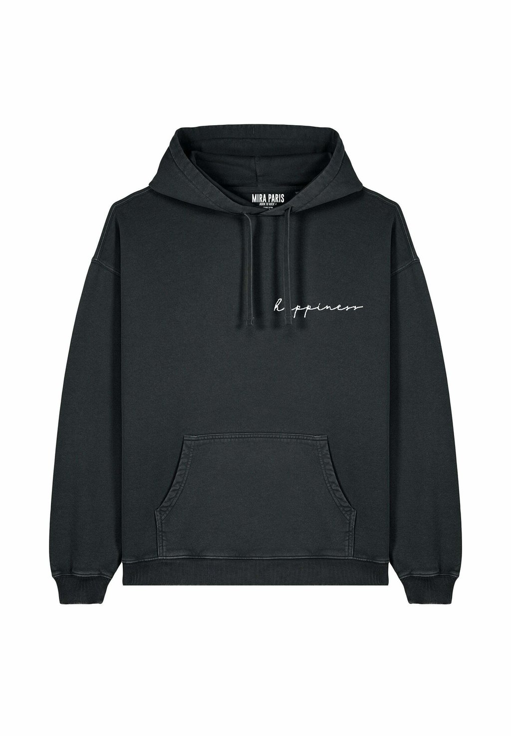 

Толстовка HAPPINESS EMBROIDERY UNISEX VINTAGE - Hoodie Mira Paris, цвет Black Denim
