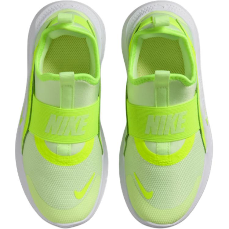 Nike Flex Runner 4 низкие детские беговые кроссовки yellow white kids' — фото 4