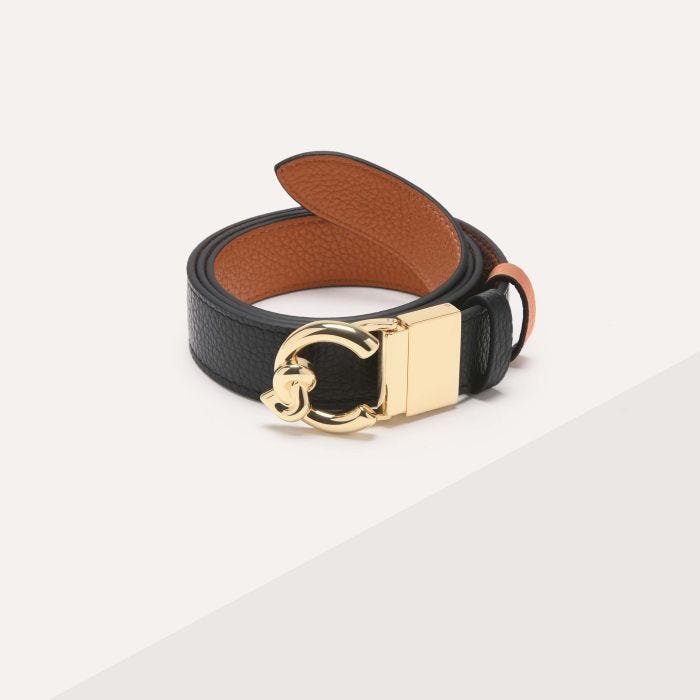 

Ремень Coccinelle C-Me Bicolor, цвет Noir/Cuir