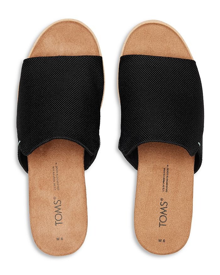 Женские босоножки Diana без задника на платформе и танкетке TOMS — фото 4