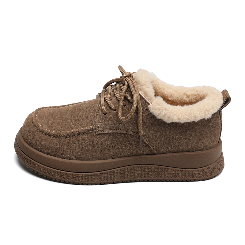 ZHR Женские зимние ботинки абрикос/хаки - хаки, цвет Khaki