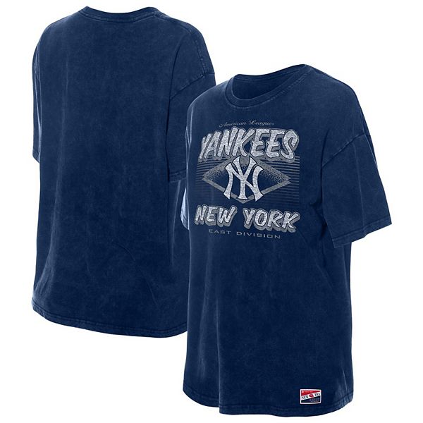 

Женская футболка oversize New York Yankees в технике mineral wash, цвет navy New Era, Серый, Женская футболка oversize New York Yankees в технике mineral wash, цвет navy New Era