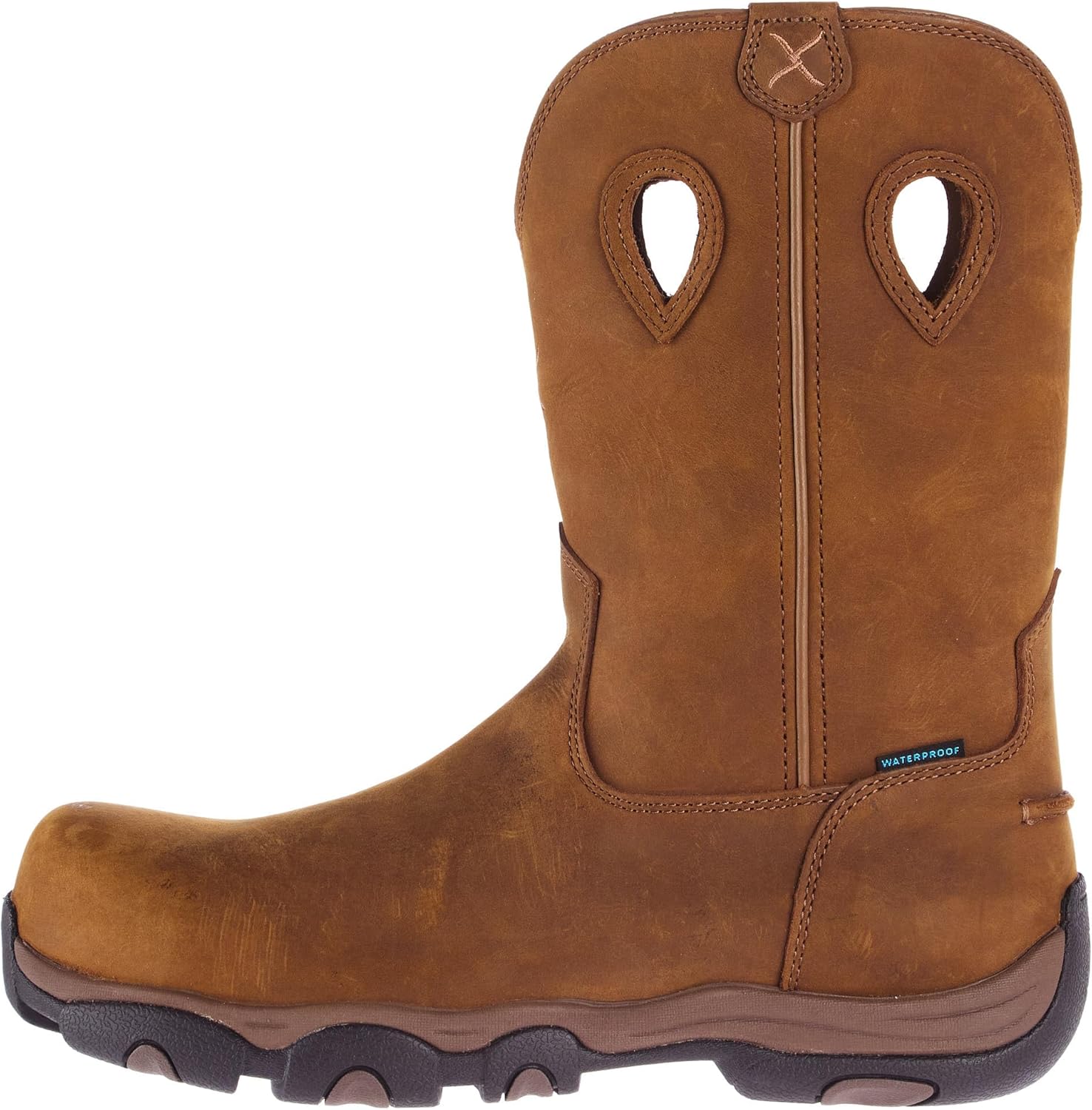 Ботинки для походов Twisted X Men's 11 с круглым носком и технологией Nano Toe, Distressed Saddle — фото 2