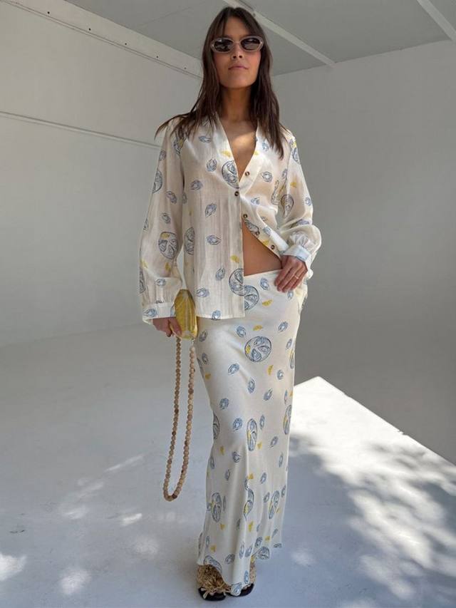 

Юбка Dorris с принтом Oyster Never Fully Dressed, White