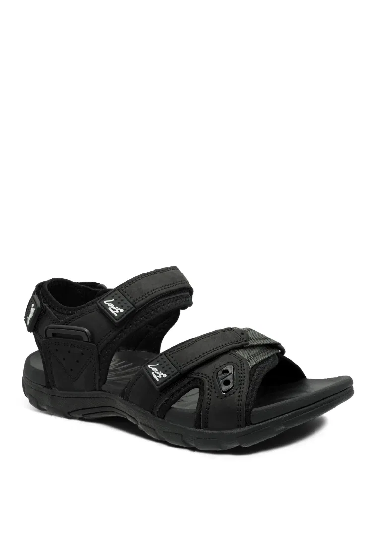 Мужские сандалии slip-on, искусственная кожа, классические повседневные, модель 250441265 Louis Cuppers, черный — фото 2