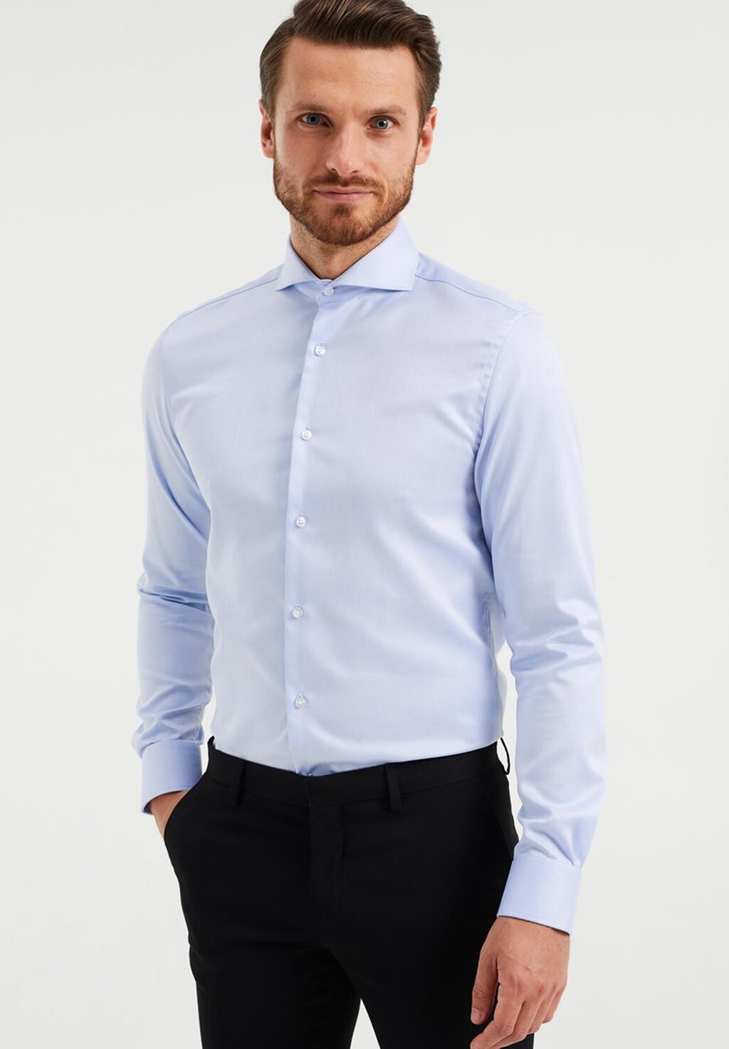 

Деловая рубашка WE Fashion, цвет light blue
