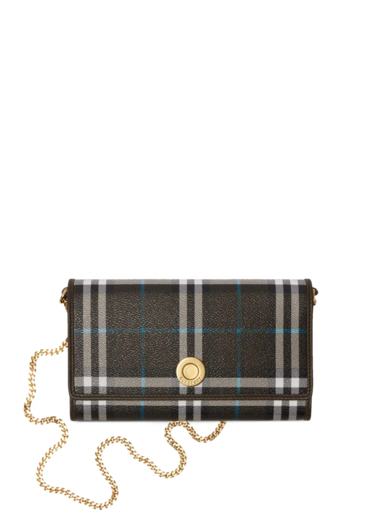 

Кошелек Burberry в клетку, зеленый