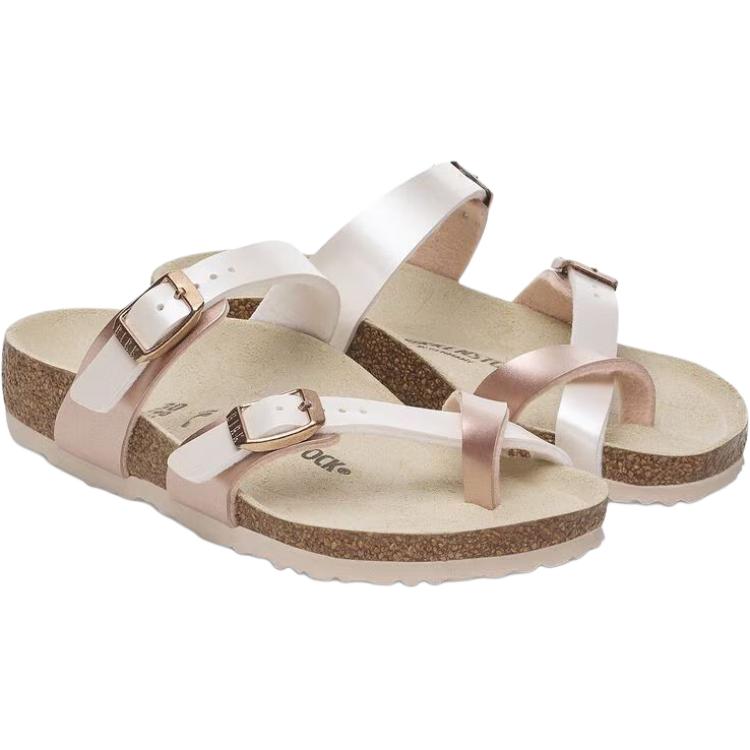 Birkenstock Майари устойчивые к истиранию низкие детские сандалии pink kids' — фото 4