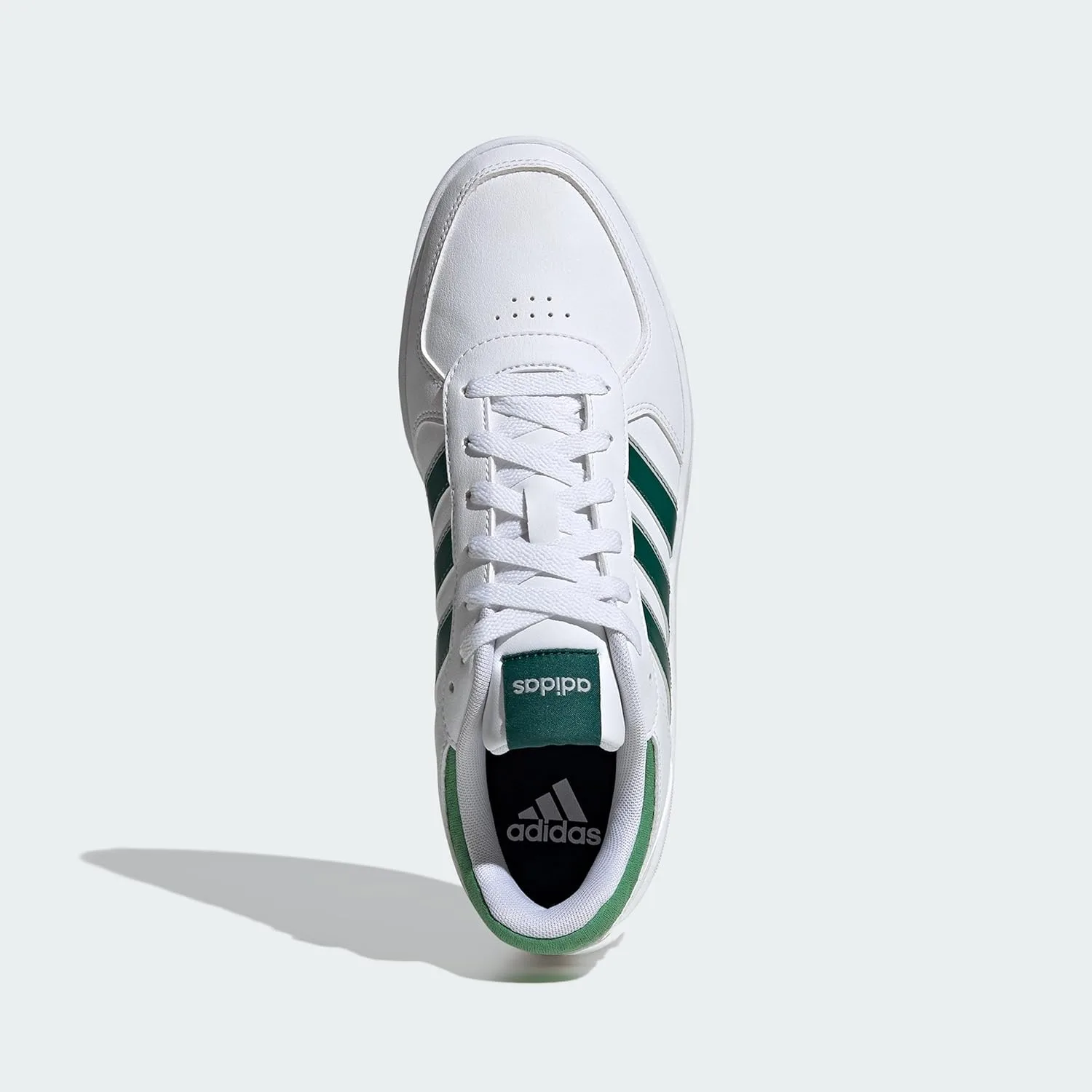 Кроссовки Adidas CourtBeat, белый/зеленый/серый — фото 3