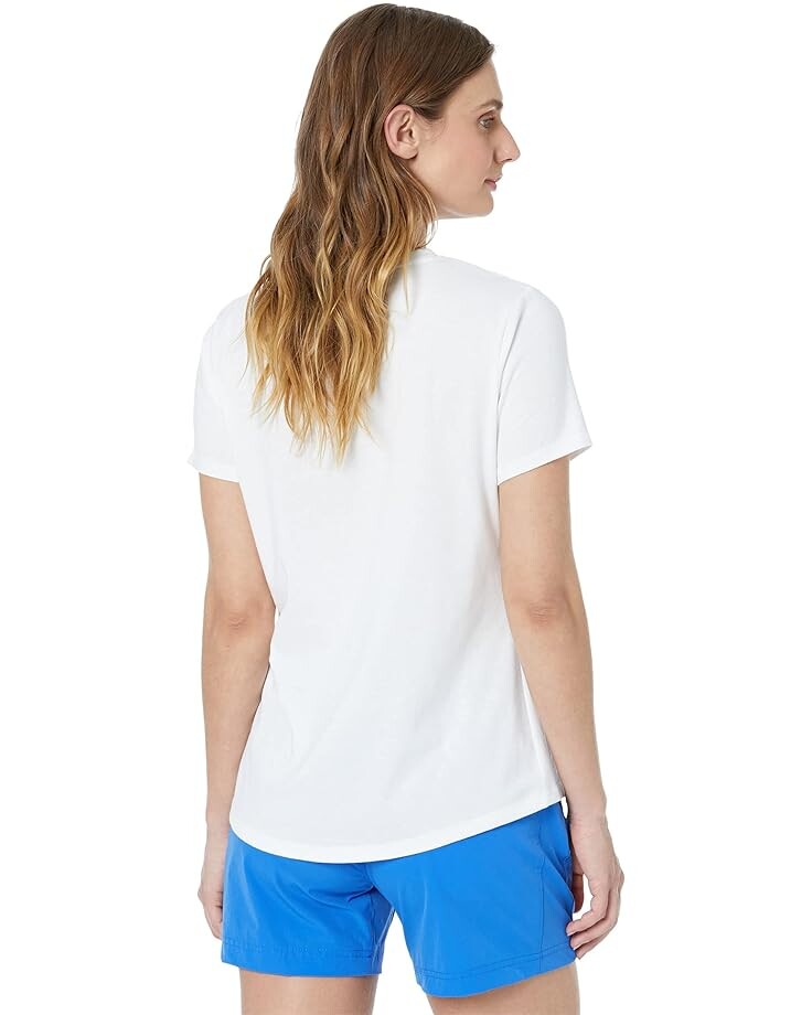 

Футболка Columbia Sun Trek Short Sleeve Graphic Tee, цвет White/Columbia Pride