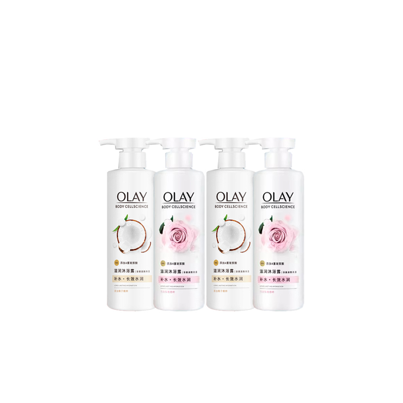 Набор гелей для душа Olay Body Cellscience Кокос и Роза, 530 г + 530 г — фото 4