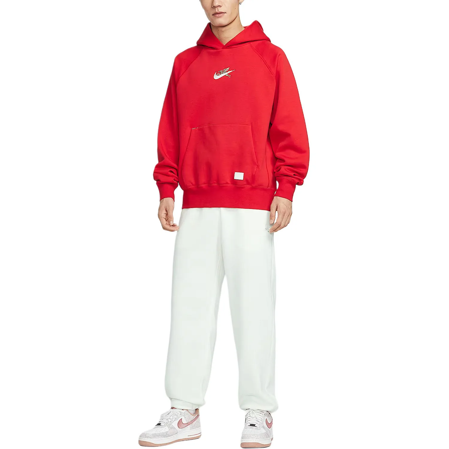 Толстовка из флиса для мужчин Nike, University Red — фото 4