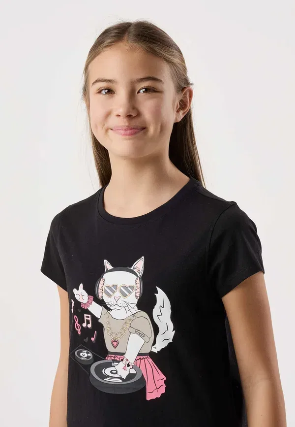 Футболка Denim Factory San Diego Tee G Jr Print T-Shirt, черный — фото 4