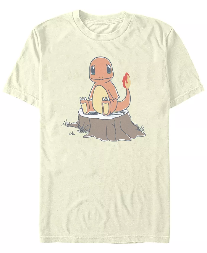 

Футболка мужская Pokémon Charmander Daily Sketch с коротким рукавом Pokemon, коричневый/бежевый