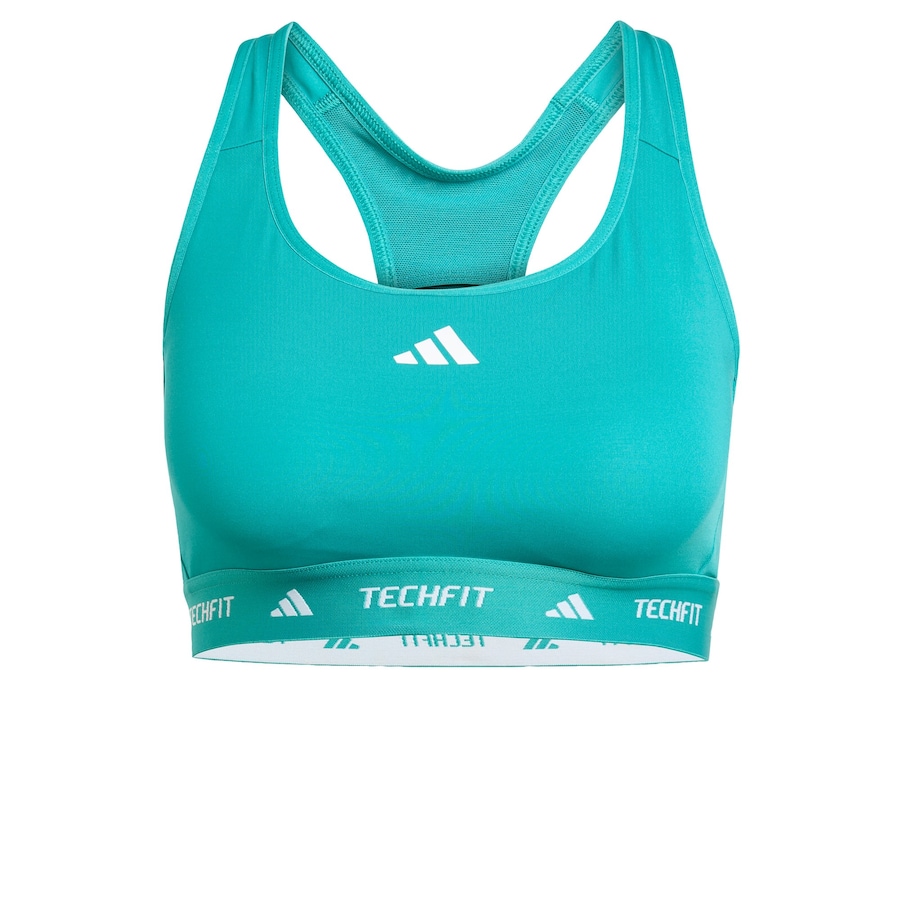 

Спортивный бюстгальтер-бралетт ADIDAS PERFORMANCE TECHFIT, зеленый