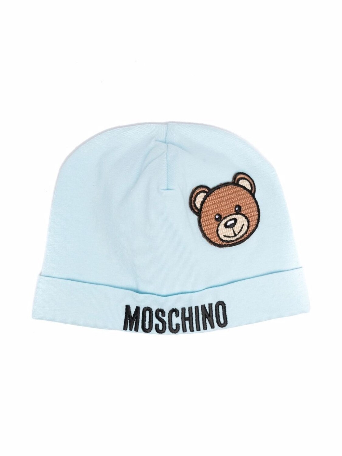 

Moschino Kids шапка бини с логотипом Teddy Bear, синий