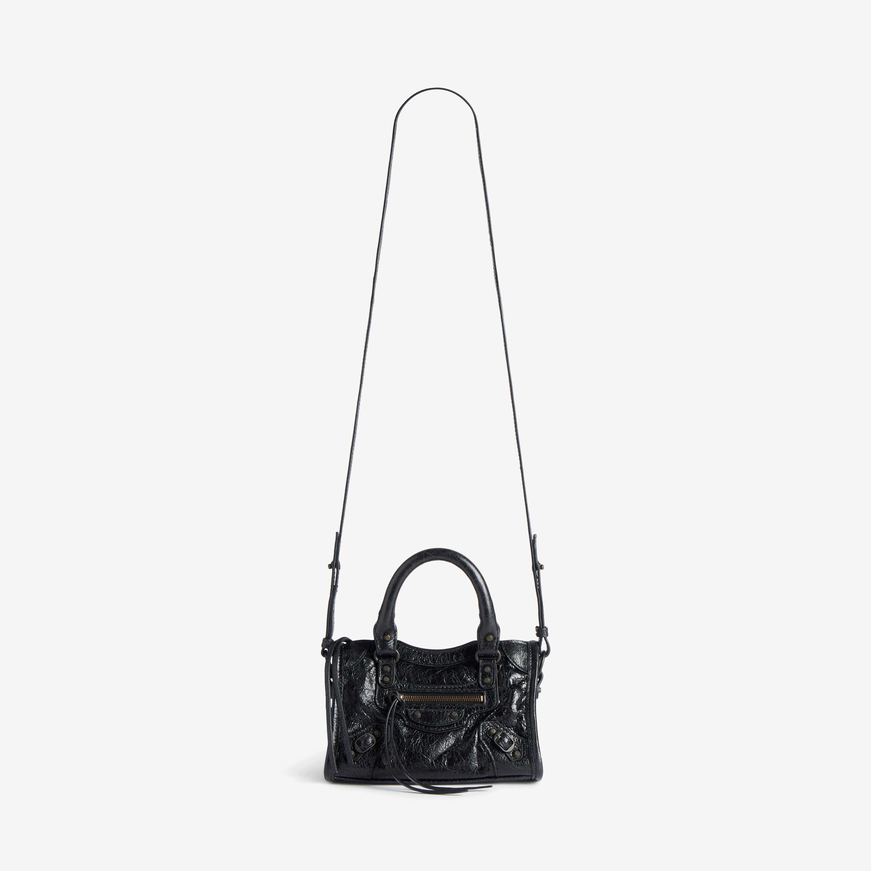 Женская сумка le city bag nano в черном цвете BALENCIAGA, черный — фото 4