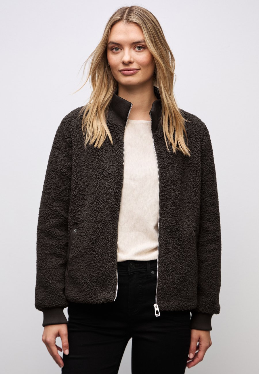 

Флисовая куртка Street One MIT DETAILS, Braun/Brown