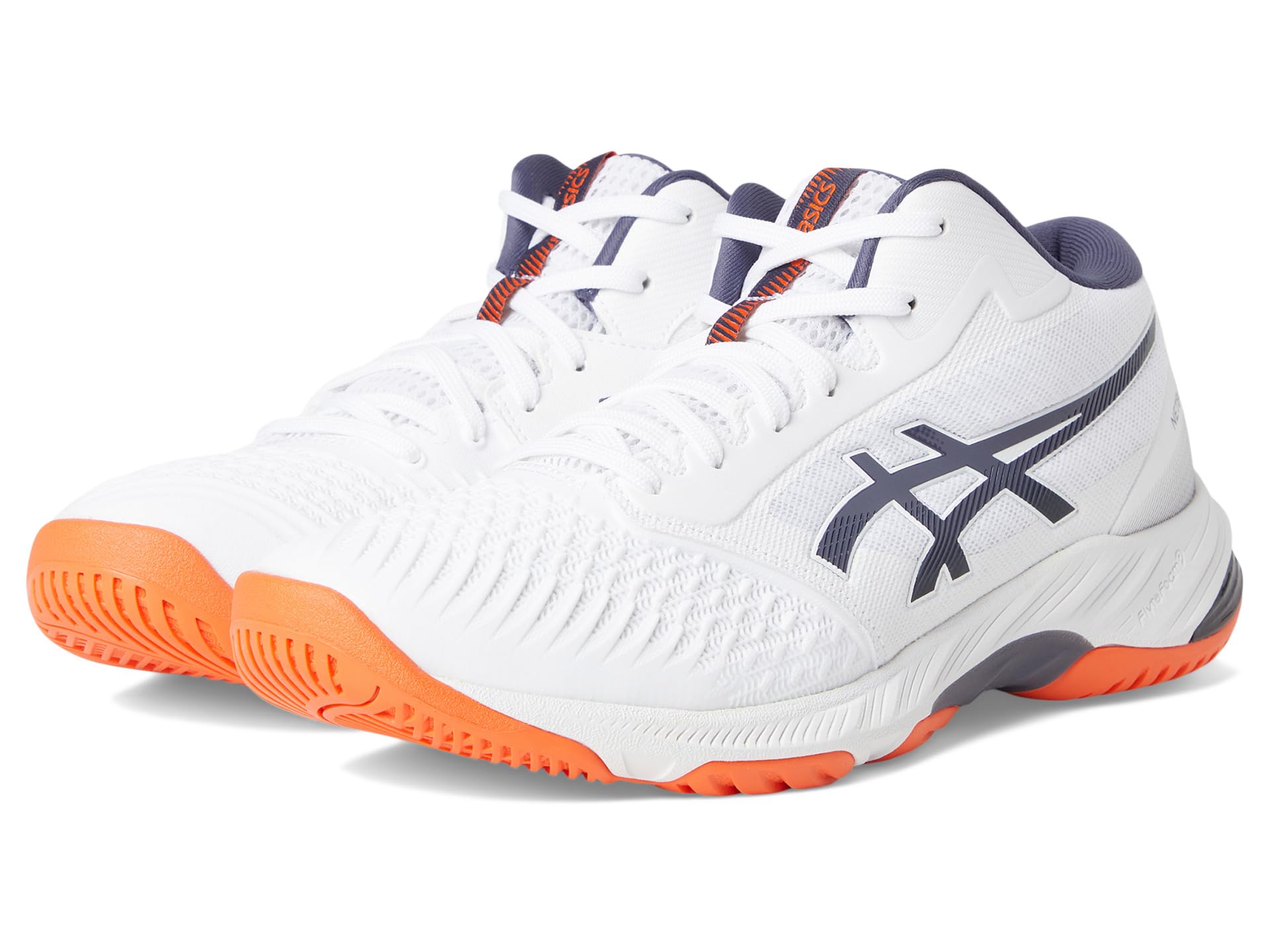 

Кроссовки ASICS Netburner Ballistic FF MT 3 Volleyball Shoe, цвет White/Indigo Fog
