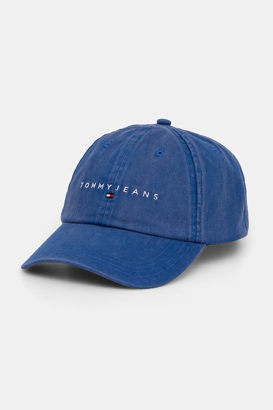 

Хлопковая кепка с козырьком Tommy Jeans, фиолетовый
