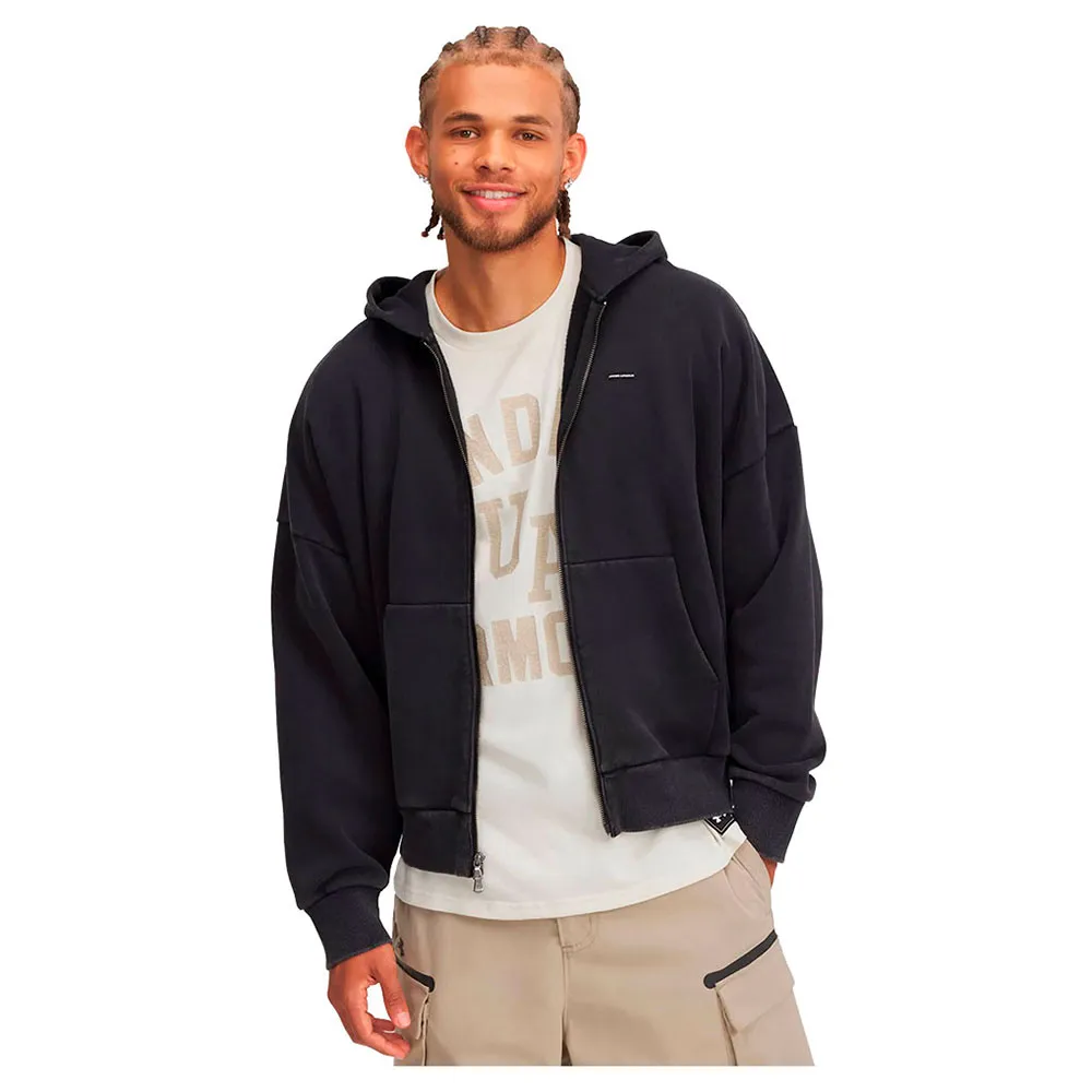 

Толстовка Under Armour Icon HeavyWeight Fleece Wash full zip, черный