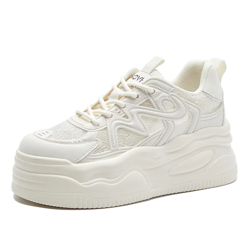 

Кроссовки NRDROFFICIAL Chunky Sneakers Women's Low-Top, Белый, Кроссовки NRDROFFICIAL Chunky Sneakers Women's Low-Top
