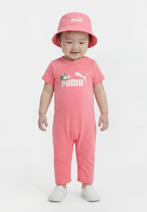 Комбинезон minicats для новорожденных, унисекс, с шапочкой Puma, Wild Pink