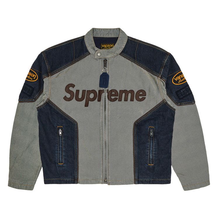 

Куртка Supreme x Vanson Leathers x Cordura Cotton Jacket, Denim