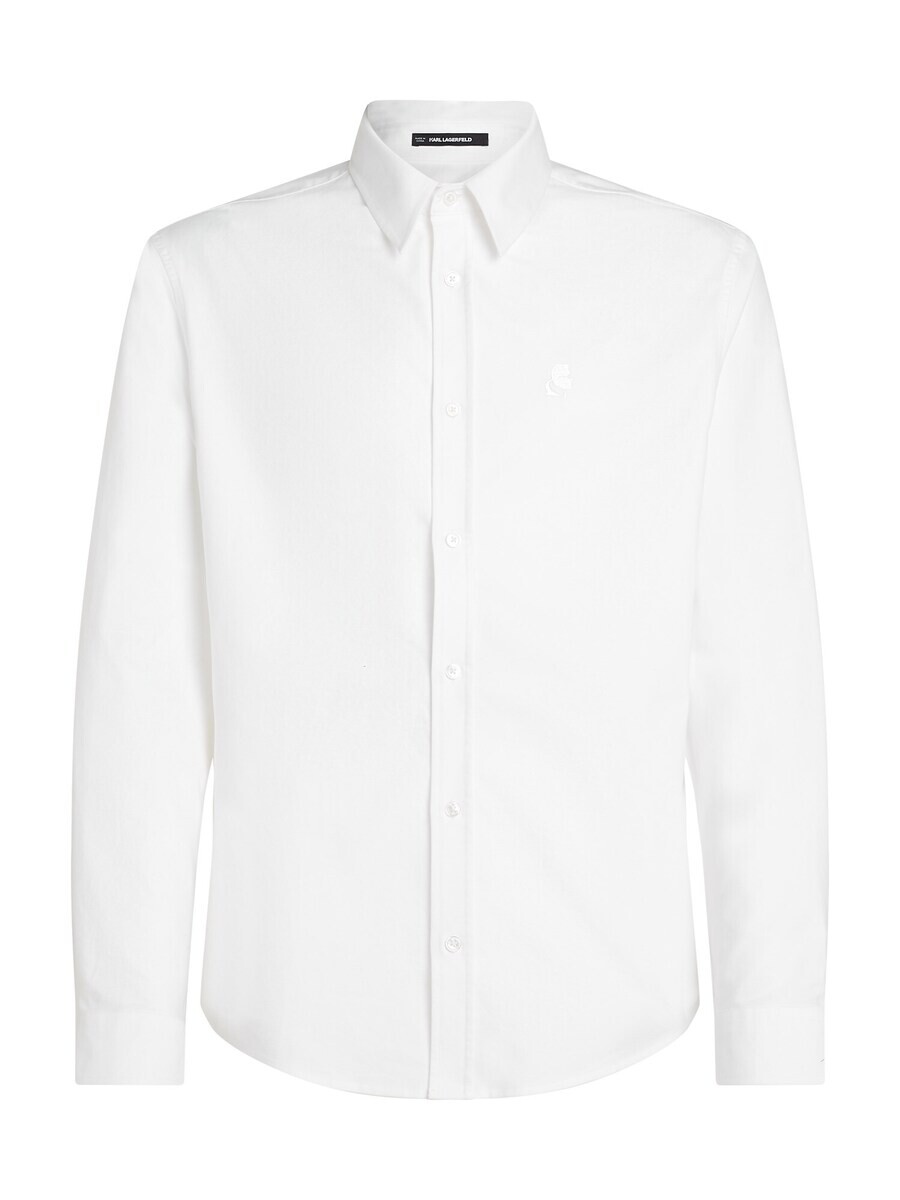 

Повседневная рубашка Karl Lagerfeld Regular fit Button Up Shirt, белый