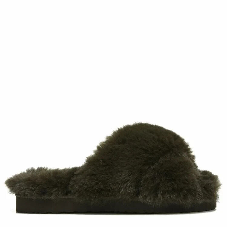 Sam Edelman Женские Тапочки Jeane 6 Коричневый Искусственный Мех Комфортные Слипоны Слайды KHD754 — фото 2