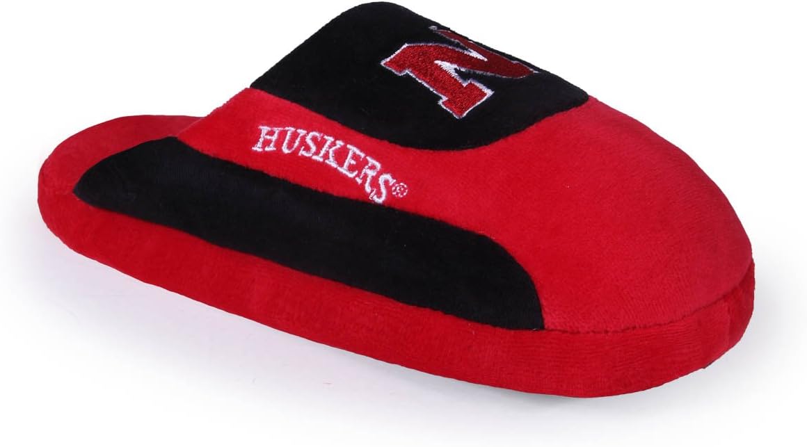 

Тапочки Comfy Feet NCAA Low Pro Stripe Slip On, Nebraska Cornhuskers