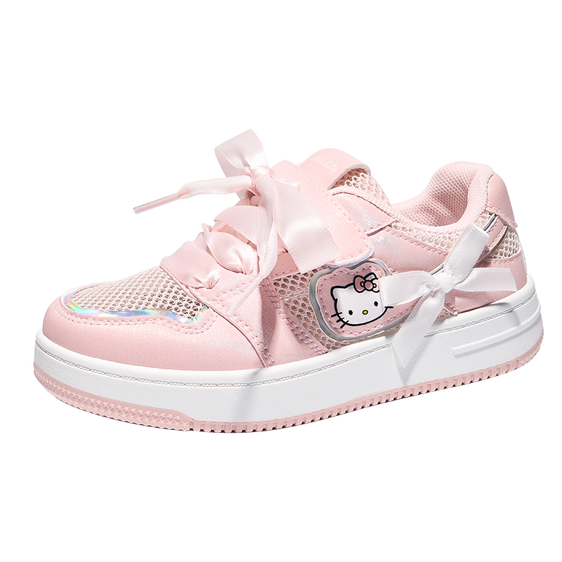 

Низкие детские кроссовки для скейтбординга Hello Kitty, розовый