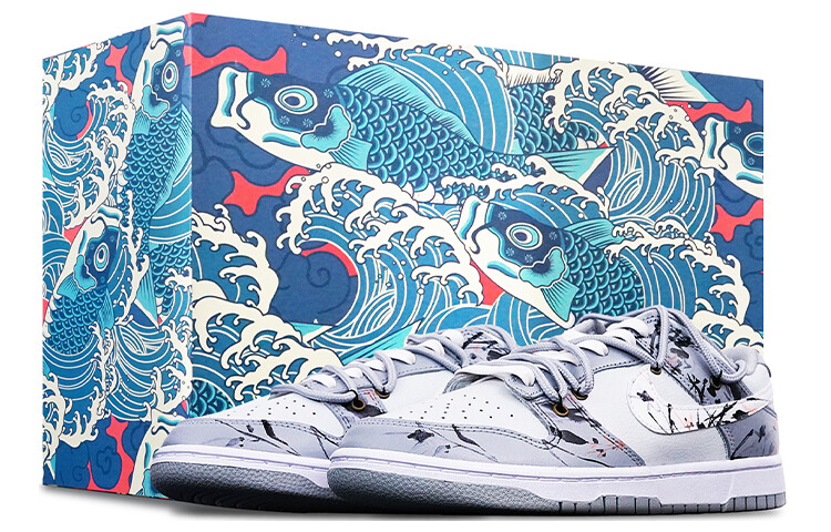 

Кроссовки Nike Dunk Skateboard Shoes Men Low-Top Black White Gray