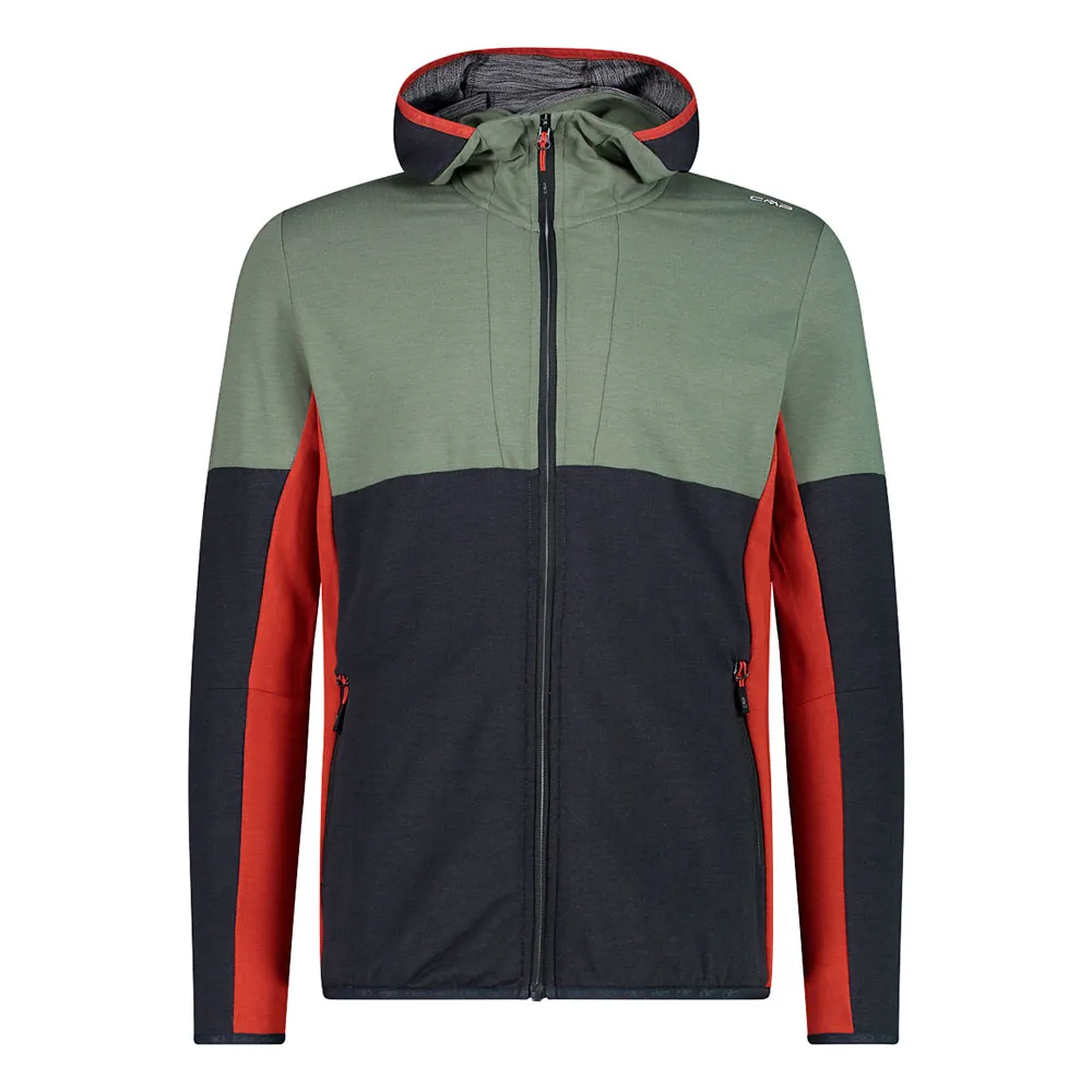 

Флис CMP 34L7647 full zip, зеленый