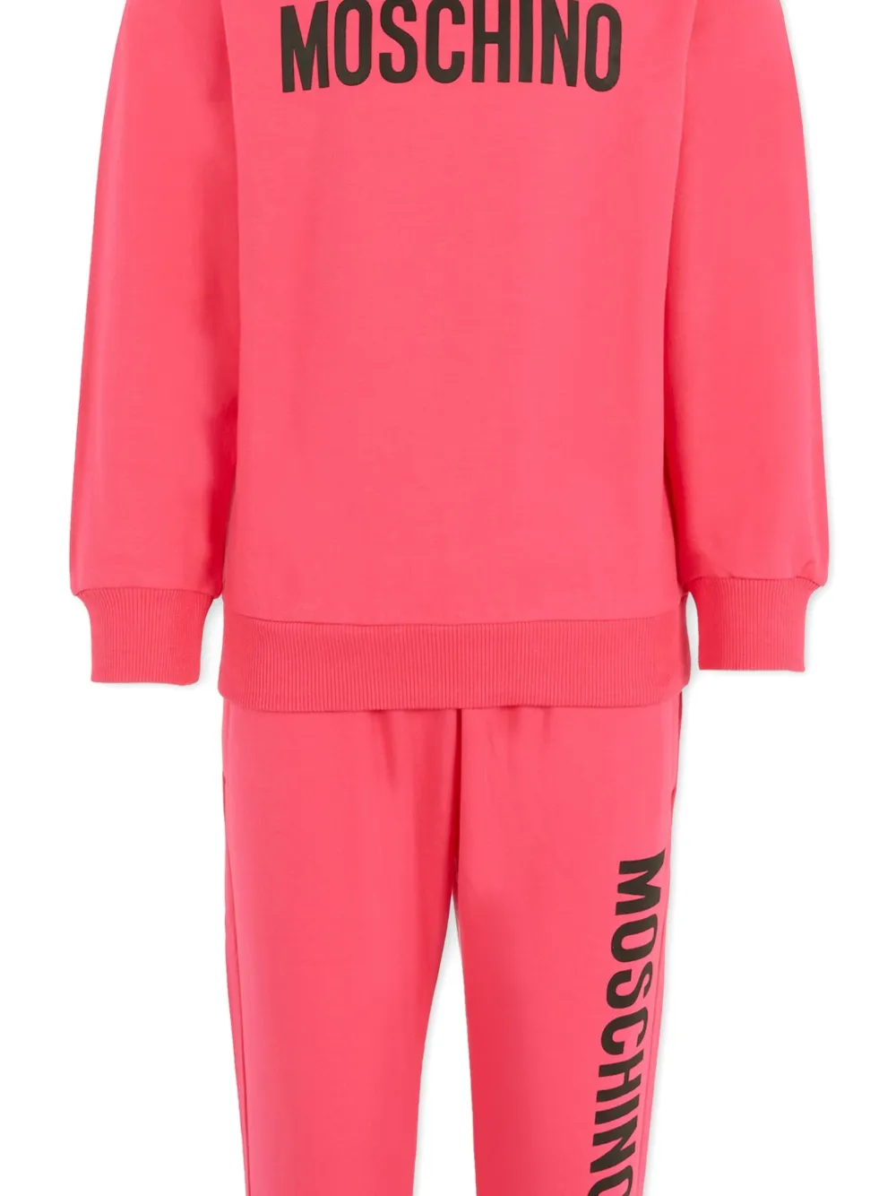 Спортивный костюм с логотипом Moschino Kids, розовый — фото 3