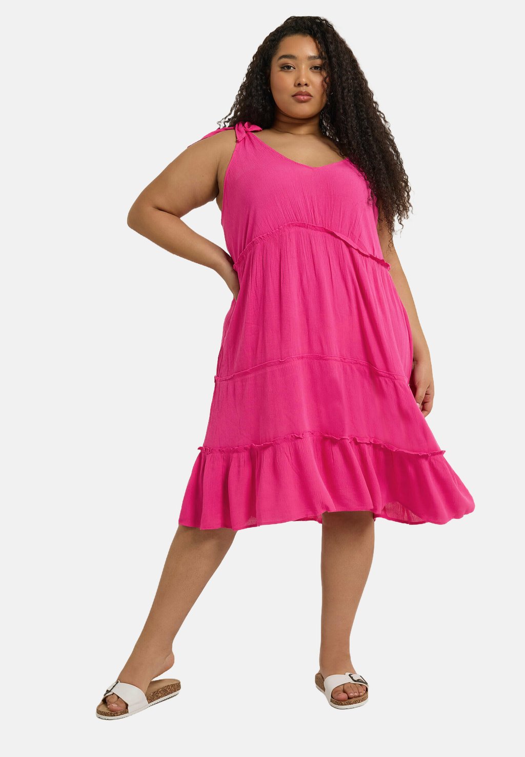 

Повседневное платье Yours Clothing, розовый