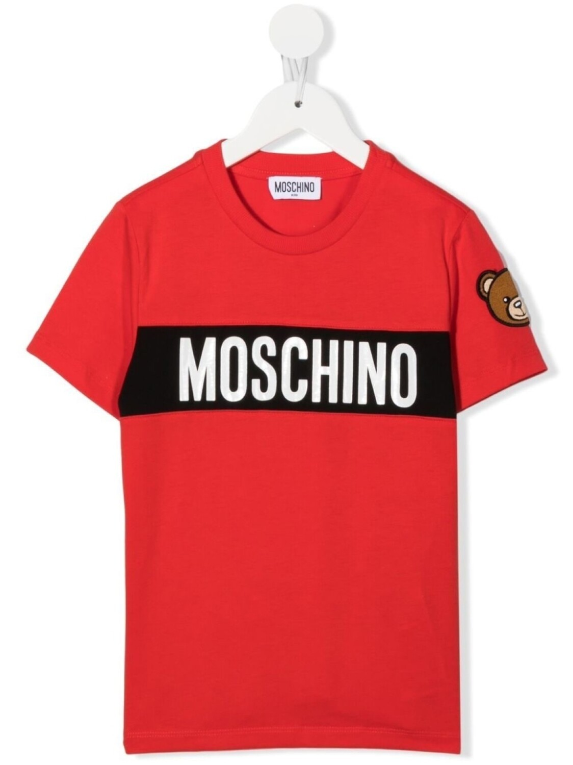 

Moschino Kids футболка с логотипом, красный