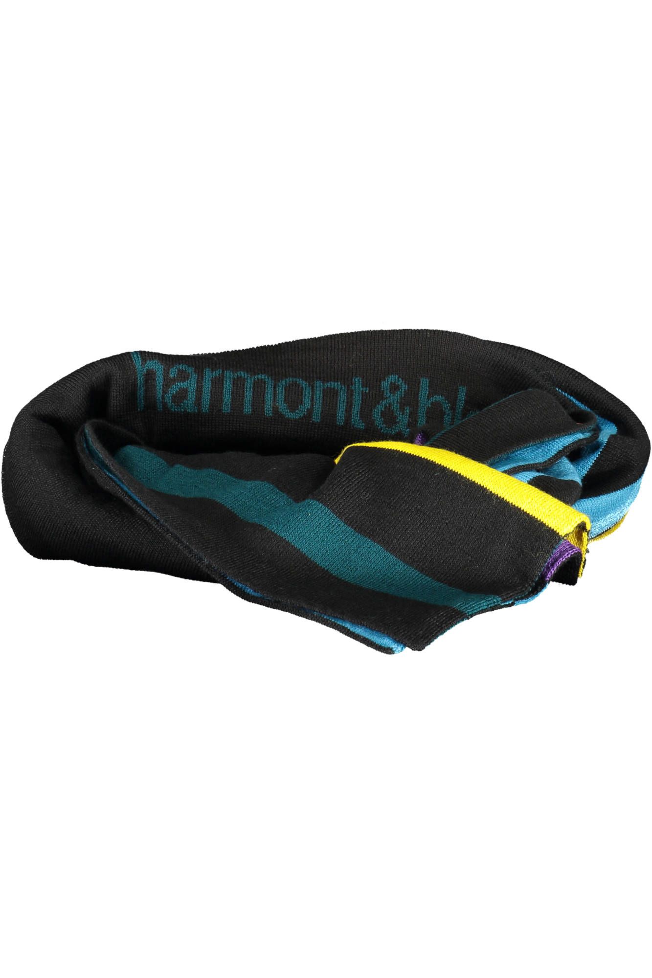 

Черный шерстяной мужской шарф Harmont & Blaine