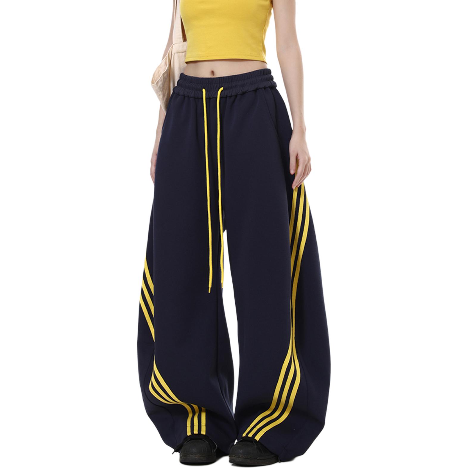 

Повседневные брюки Unisex Moderate Wide Leg NEVER RULE, темно-синий