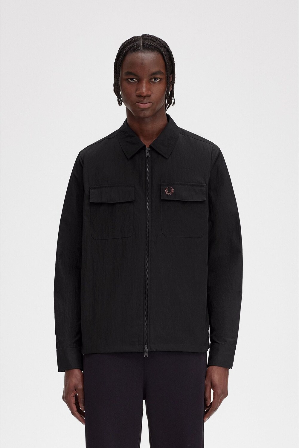

Легкая куртка на молнии Fred Perry, черный