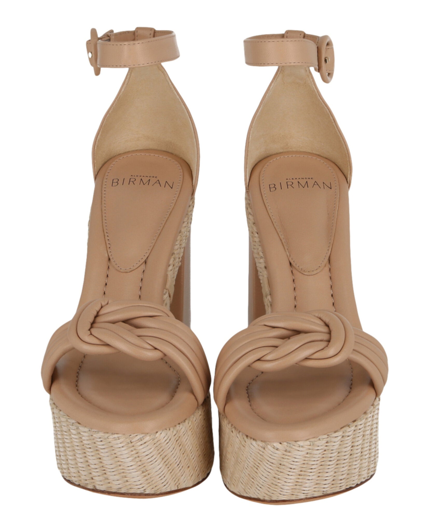 

Сандалии Vicky Ankle Wrap 120 на платформе Alexandre Birman, цвет Nude