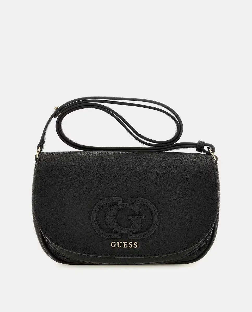 

Сумка-бандо с магнитной застежкой и регулируемой ручкой Guess, черный