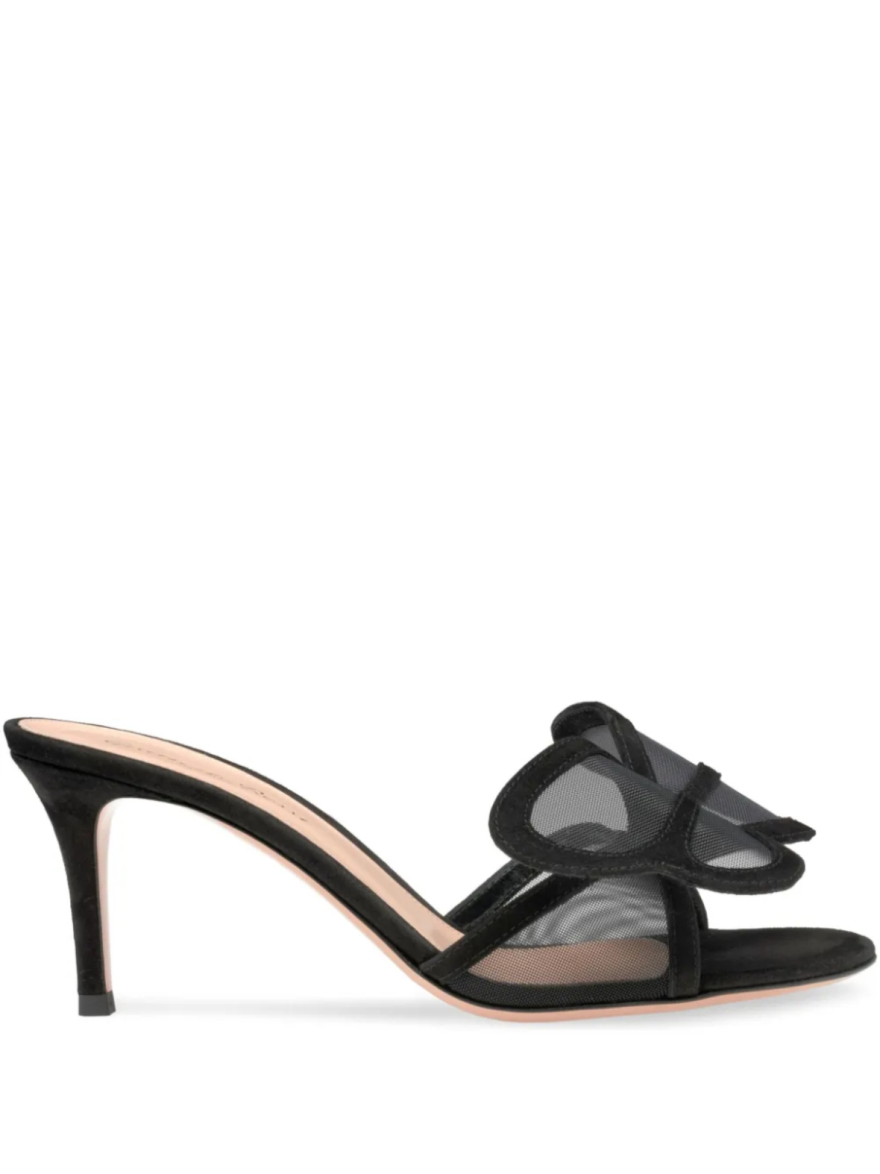 Мюли Gianvito Rossi Butterfly 70 мм, черный
