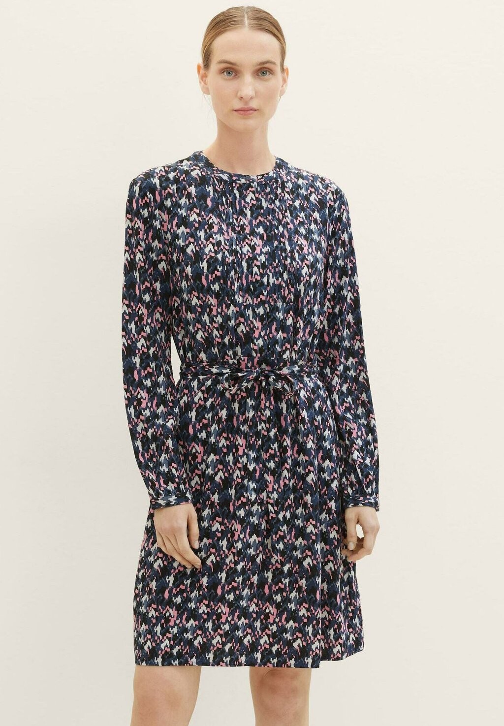 

Повседневное платье TOM TAILOR, цвет blue small texture design