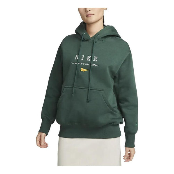 

Толстовка (WMNS) Nike Sportswear NSW OS Fleece Pullover L/S Hoodie 'Green', зеленый
