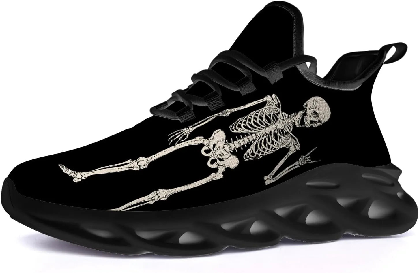 

Кроссовки Ciadoon на Хэллоуин для женщин и мужчин, для бега по дороге, ходьбы и тенниса, дышащие, легкие, подарок для мужчин и женщин, бежевый