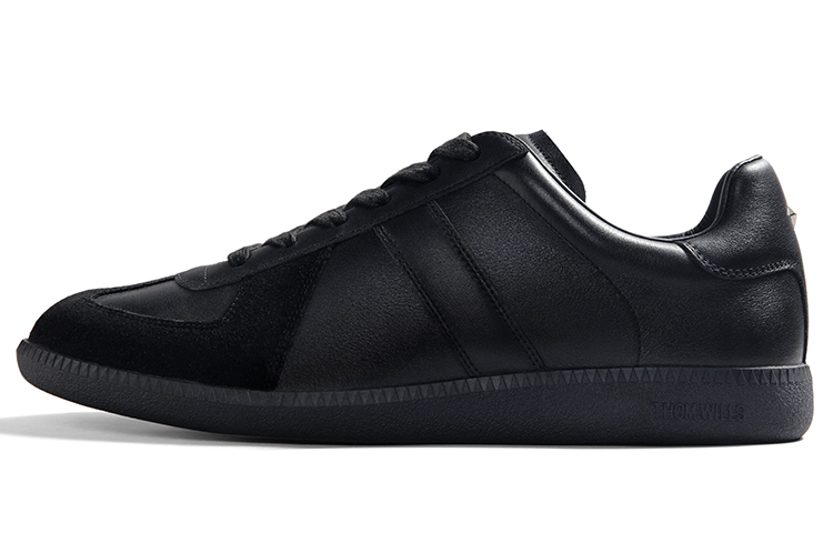 

THOM WILLS Кеды Casual Vintage Black Warrior немецкие армейские низкие скейтбордные унисекс черные G782, цвет Black G782